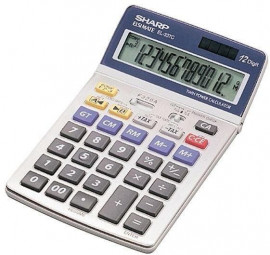 Sharp EL-337C Asztali számológép Grey