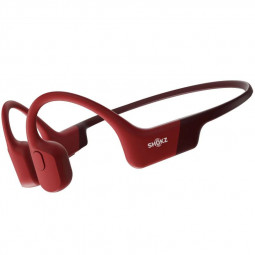 Shokz Operun Bone Conduction Open-Ear Endurance Wireless Bluetooth Headphones Red