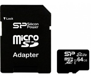 Silicon Power 64GB microSDXC UHS-I + adapterrel
