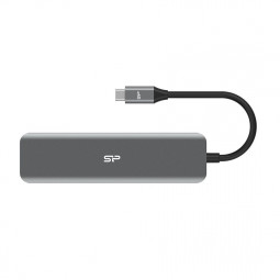Silicon Power Boost SU20 USB/Type-C Hub Grey