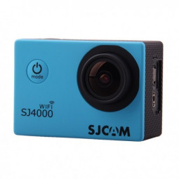 SJCAM SJ4000 Wi-Fi Sportkamera Blue Waterproof Case