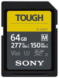 Sony 64GB SDXC Tough UHS-II CL10 U3 V60