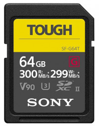 Sony 64GB SDXC Tough UHS-II CL10 U3 V90