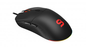 SPC Gear GEM Plus RGB Gamber Mouse Black