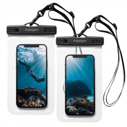 Spigen A601 Waterproof Phone Case 2 Pack, clear