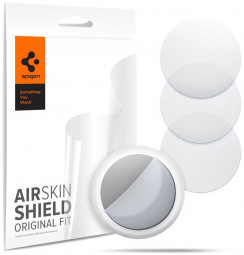 Spigen AirSkin Shield HD 4 Pack Apple AirTag Clear