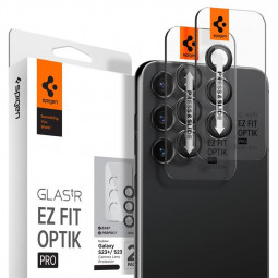 Spigen Glass EZ Fit Optik Pro 2 Pack, black - Samsung Galaxy S23/S23+