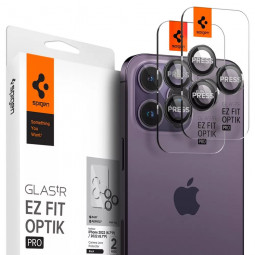 Spigen Glass EZ Fit Optik Pro 2 Pack, zero one - iPhone 14 Pro/iPhone 14 Pro Max
