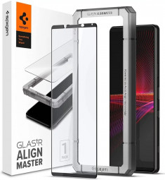 Spigen Glass tR AlignMaster FC for Sony Xperia 1 III Black
