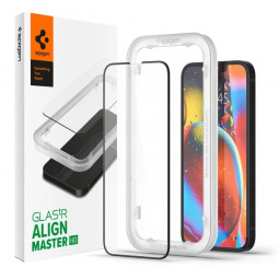 Spigen Glass tR AlignMaster HD 1 Pack FC black for iPhone 14/13 Pro/13