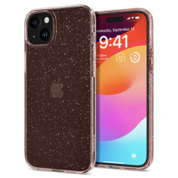 Spigen iPhone 15 Case Liquid Crystal Glitter Rose Quartz