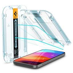Spigen iPhone 15 Plus Screen Protector EZ FIT GLAS.tR Transparency (2 Pack)