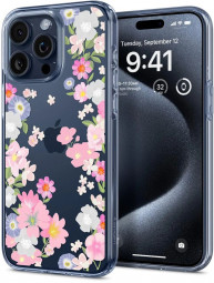 Spigen iPhone 15 Pro Case Liquid Crystal Blossom