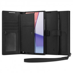 Spigen Wallet S Plus, black - Samsung Galaxy S23 Ultra
