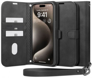 Spigen Wallet S Pro iPhone 15 Pro Black