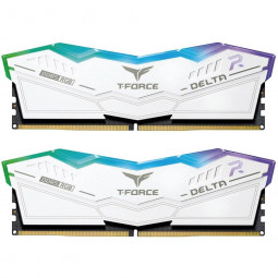 TeamGroup 32GB DDR5 6000MHz Kit(2x16GB) T-Force Delta RGB White