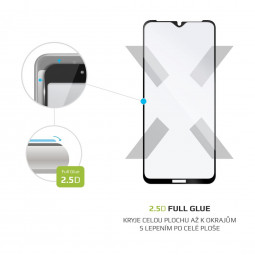 FIXED Tempered glass screen protector Full-Cover for Nokia 2.4, full screen bonding, black