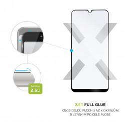 FIXED Tempered glass screen protector Full-Cover for Samsung Galaxy A20e, full screen, black