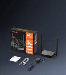 Tenda 4G03 Pro N300 Wi-Fi 4G LTE Router Black