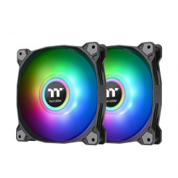 Thermaltake CL-F098-PL14SW-A 14cm Pure Duo 14 ARGB Sync Radiator Fan Black (2-Pack)