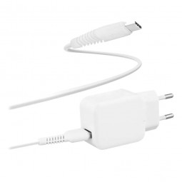 TnB 1 USB wall charger pack + USB Type-C cable 12W White