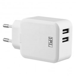 TnB 2 USB wall charger 24W White