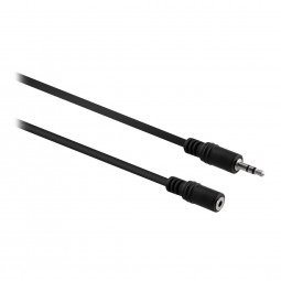 TnB Jack 3,5mm male/jack 3,5mm female extension cable 2m Black