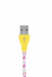 TnB microUSB to USB cable 1m Flamingo