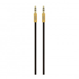 TnB Nylon jack 3.5mm/3.5mm cable 1,5m Black