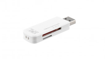 TnB SD and Micro SD card reader to USB-A 3.0 White