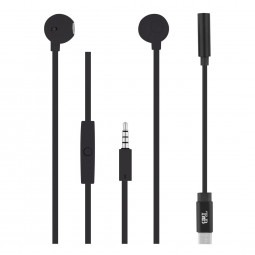 TnB Sweet Wired Headset Jack 3.5mm/USB-C Black