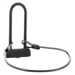 TnB U-lock with cable for bike /e-scooter Black