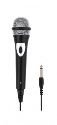 TnB Unidirectionnal 6,35mm jack+3,5mm jack adapter microphone Black