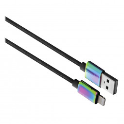 TnB USB Lightning iridium connectors cable 1,5m Black