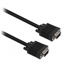 TnB VGA male/VGA male DB15 cable 1,8m Black