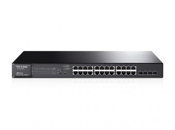 TP-Link T1600G-28PS (TL-SG2424P) JetStream 24-Port Gigabit Smart PoE+ Switch with 4 SFP Slots