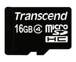 Transcend 16GB microSDHC Class 4 adapter nélkül