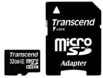 Transcend 32GB Micro SDHC Class 10 + adapter