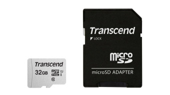 Transcend 32GB microSDHC Class10 UHS-I U1 A1 adapterrel