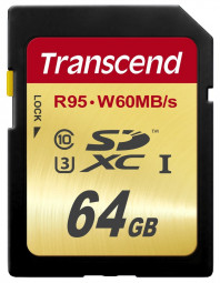 Transcend 64GB SDXC Class10 UHS-I U3
