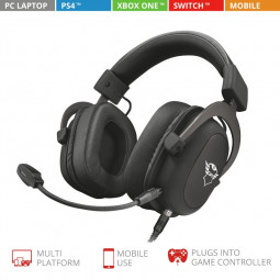 Trust GXT 414 Zamak Premium Multiplatform Gaming Headset Black