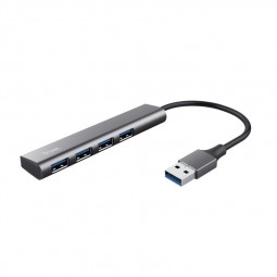 Trust Halyx 4-portos USB3.2 HUB Aluminium Grey