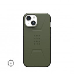 UAG Civilian case for MagSafe iPhone 15 Olive Drab