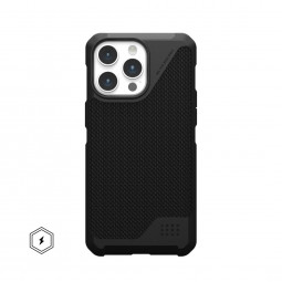 UAG Metropolis LT case for MagSafe iPhone 15 Pro Max Kevlar Black