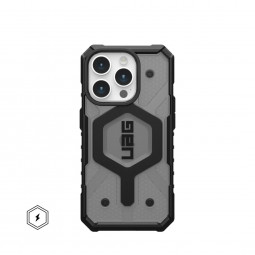 UAG Pathfinder case for MagSafe iPhone 15 Pro Ash