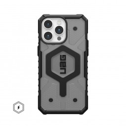 UAG Pathfinder case for MagSafe iPhone 15 Pro Max Ash