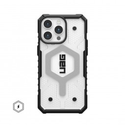 UAG Pathfinder case for MagSafe iPhone 15 Pro Max Ice