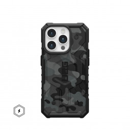 UAG Pathfinder SE case for MagSafe iPhone 15 Pro Black Midnight Camo
