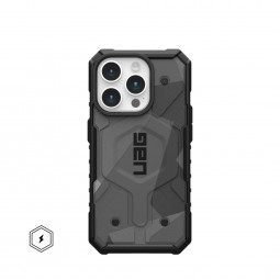 UAG Pathfinder SE case for MagSafe iPhone 15 Pro Geo Camo