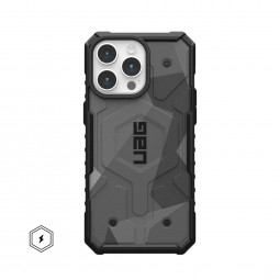UAG Pathfinder SE case for MagSafe iPhone 15 Pro Max Geo Camo